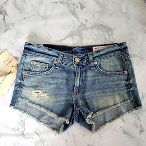 Rag&Bone Low Rise Mini Cut Off Jean Shorts